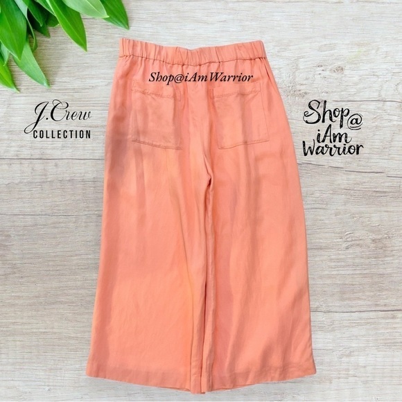 J.Crew Collection wide leg linen cropped pants *shop@iamwarrior - Picture 6 of 11